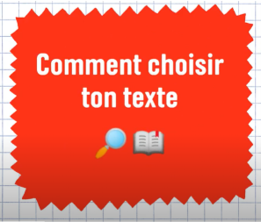 Comment choisir ton texte