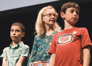 Podium Petits champions de la lecture