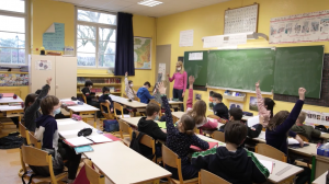 Élèves dans une classe, Bois le Roi